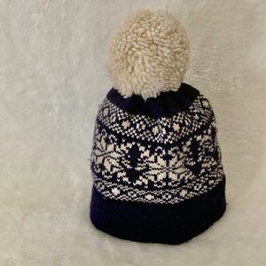 Vermont Originals vintage wool ski beanie hat pom